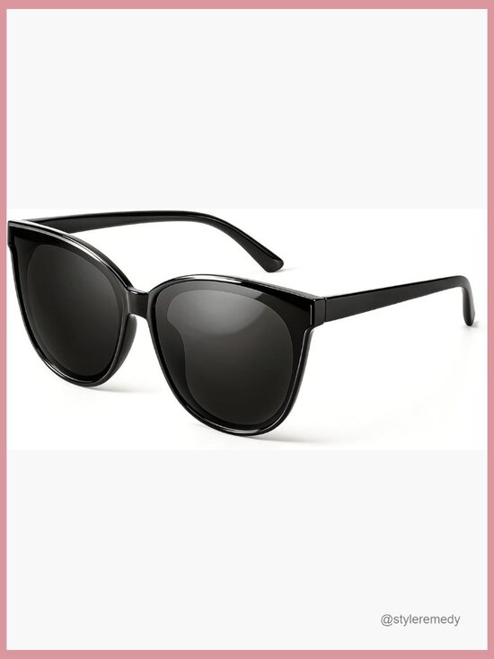 Polarized Oversized Cat Eye Sunglasses UV400 Protection TR Frame main image 4